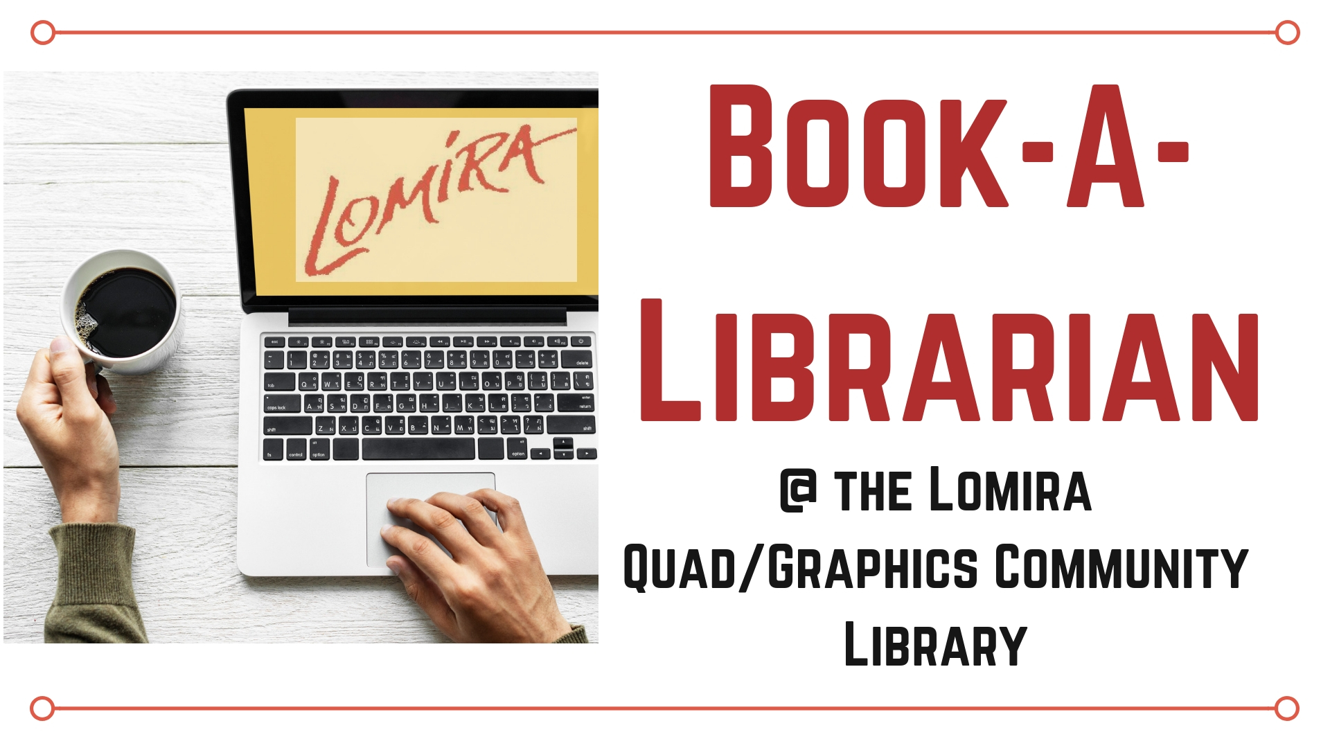 BookALibrarian FB Event Photo Lomira Quad/Graphics Community Library