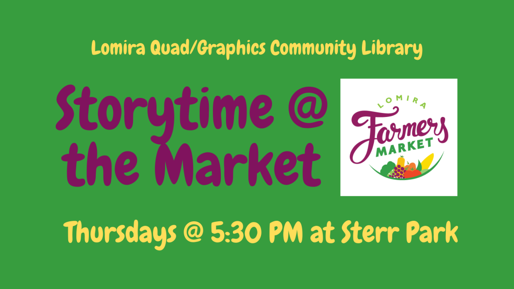 Storytime at the Market 2019 Lomira Quad/Graphics Community Library