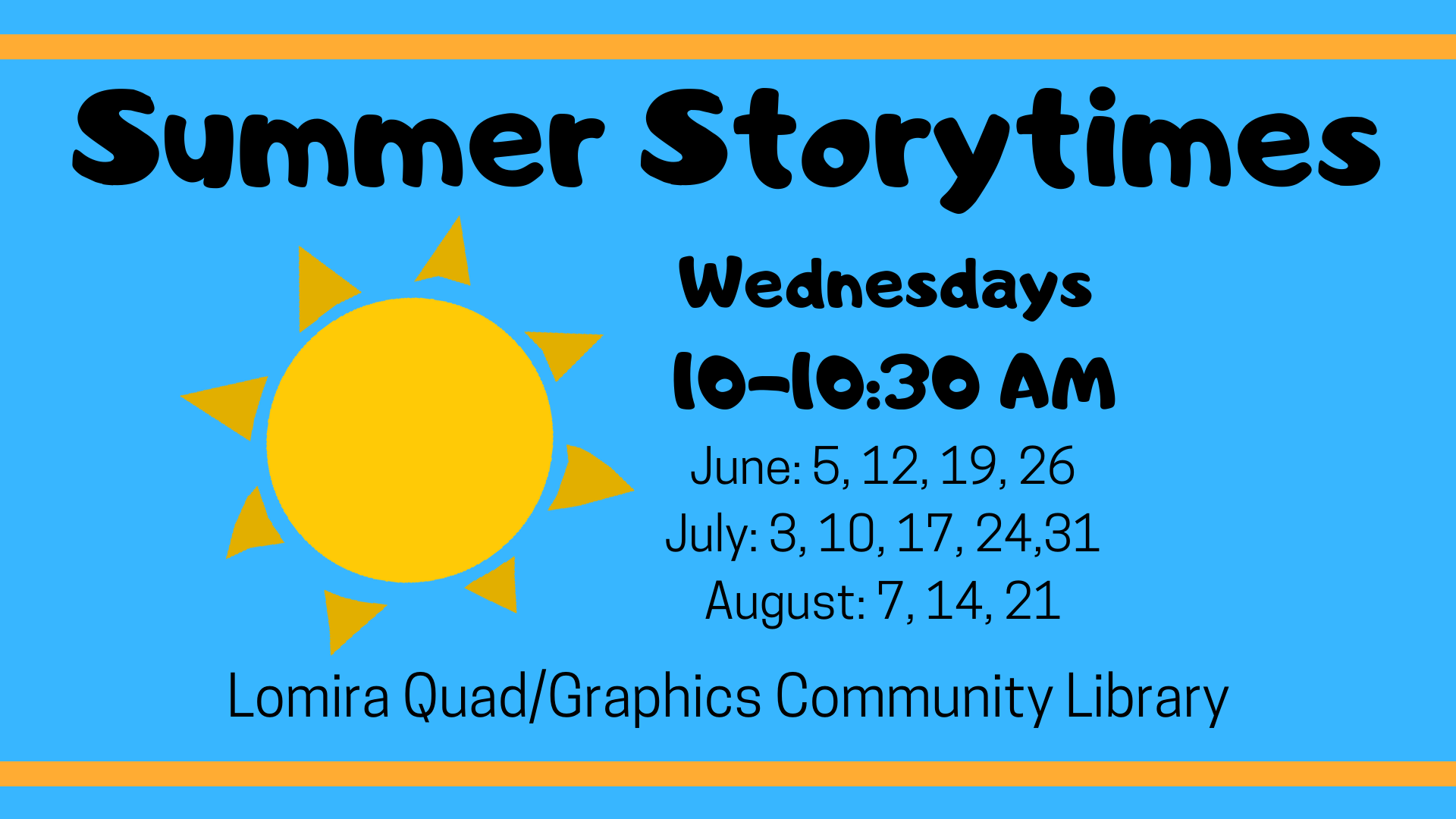Summer Storytime Lomira Quad/Graphics Community Library