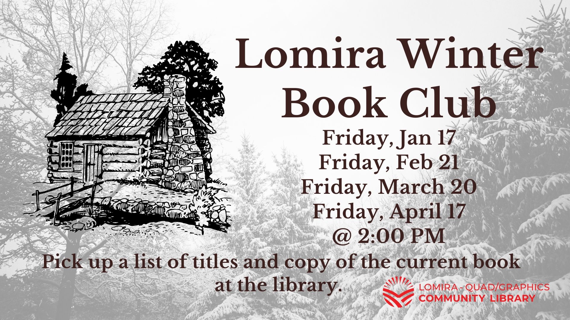 2020 Winter Spring Book Club Lomira Quad/Graphics Community Library